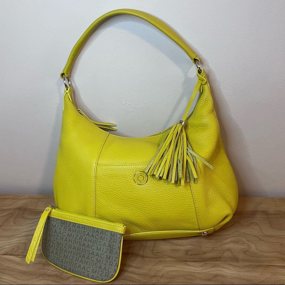 Isaac Mizrahi Pebbled Leather Shoulder Bag & Accessory